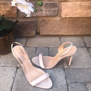 SCHUTZ - LURIANE SUEDE STILETTO HEEL SLINGBACK free shipping LIKE NEW